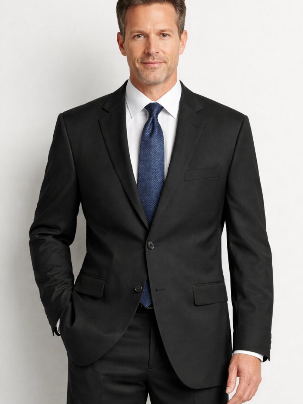 Stafford Men's Sport Coat, Coolmax Performance Wool Blend 48SH, $260 retail